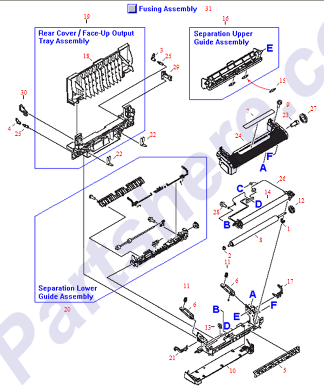 HP parts picture diagram for RB3-0180-000CN, RB3-1024-000CN, RB3-1026-000CN, RB3-1027-000CN, RB3-1029-000CN, RB3-1032-000CN, RB3-1034-000CN, RB3-1140-000CN, RU5-8125-000CN, RG5-7602-070CN-R, RG5-7602-070CN-C, RG5-7576-000CN, RG5-7604-000CN, RB3-1025-000CN, RB3-1150-000CN, RG5-7154-000CN-R, RG5-7155-000CN-R, RB2-9934-000CN, RB2-9935-000CN, RB2-9950-000CN, RB2-9950-000CN-R, RB2-9950-000CN-C, RB3-1166-000CN, RB3-1167-000CN, RG5-7577-030CN, RG5-7154-000CN-C, RG5-7155-000CN-C, RG5-7602-070CN, RF5-4060-000CN, RG5-7154-000CN, RG5-7155-000CN, RG5-7162-000CN, RG5-7163-000CN, RS7-0580-000CN, RS7-0582-000CN